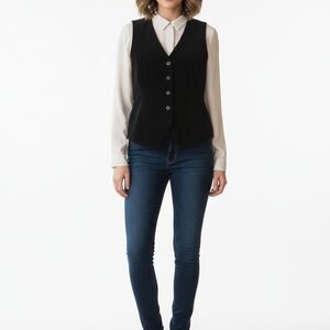 Jacque‎ & Koko Vintage Leather Y2k Womens Vest Plus Size 18/20 Career